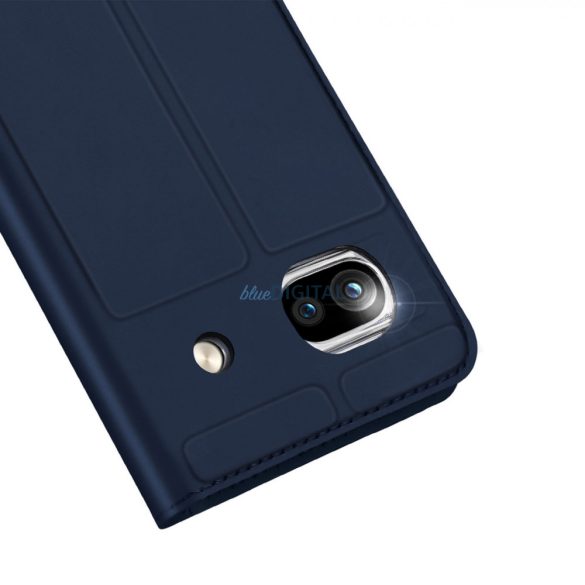 Dux Ducis Skin Pro Case for Google Pixel 7a flipes tok pénztárcával és állvánnyal kék