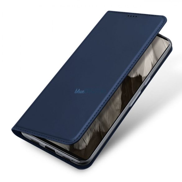 Dux Ducis Skin Pro Case for Google Pixel 7a flipes tok pénztárcával és állvánnyal kék