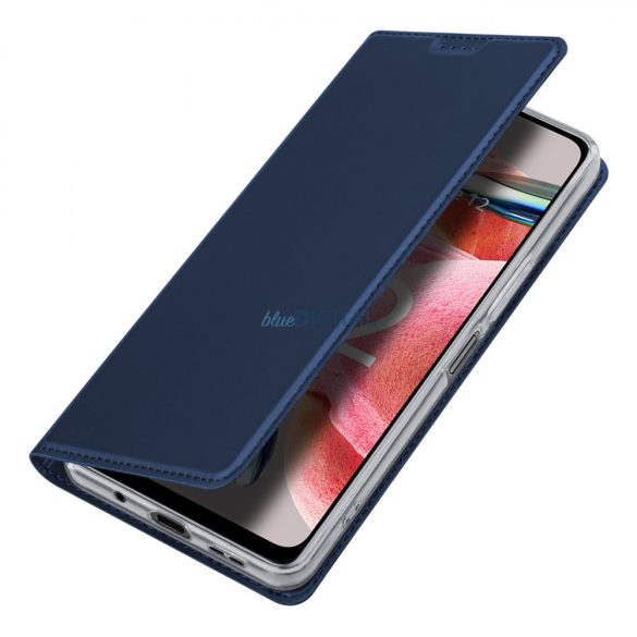 Dux Ducis Skin Pro Case for Xiaomi Redmi Note 12 flipes tok pénztárcával és állvánnyal Kék