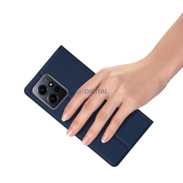 Dux Ducis Skin Pro Case for Xiaomi Redmi Note 12 flipes tok pénztárcával és állvánnyal Kék