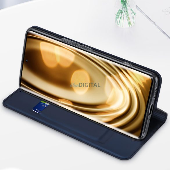 Dux Ducis Skin Pro tok Samsung Galaxy A54 5G flip tok kártya pénztárca állvány fekete