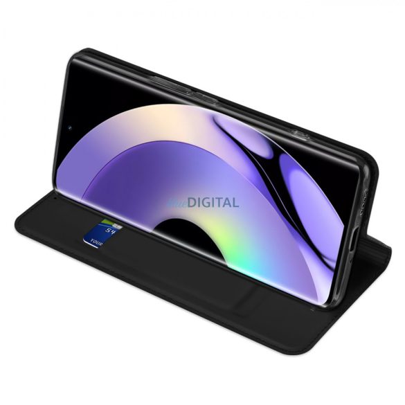 Dux Ducis Skin Pro Case Realme 10 Pro Flip Card Wallet Stand Fekete