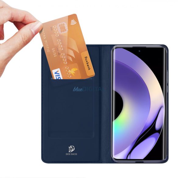 Dux Ducis Skin Pro Case Realme 10 Pro Flip Card Wallet Stand kék