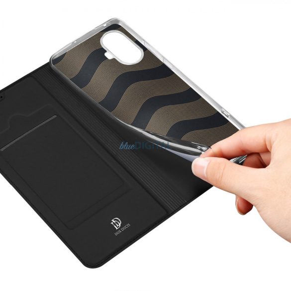 Dux Ducis Skin Pro tok Realme 10 Pro+ flip cover kártya pénztárca állvány fekete