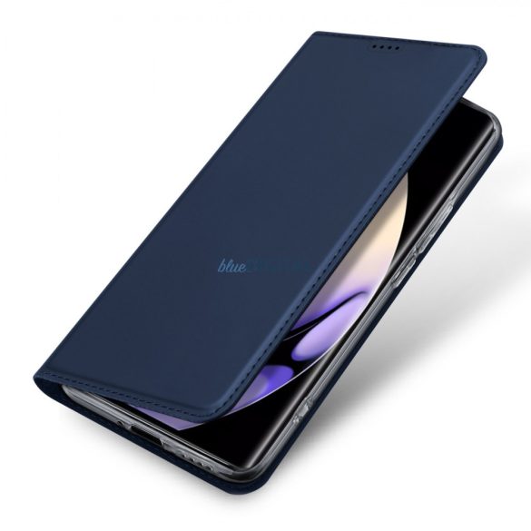 Dux Ducis Skin Pro tok Realme 10 Pro+ flip cover kártya pénztárca állvány kék