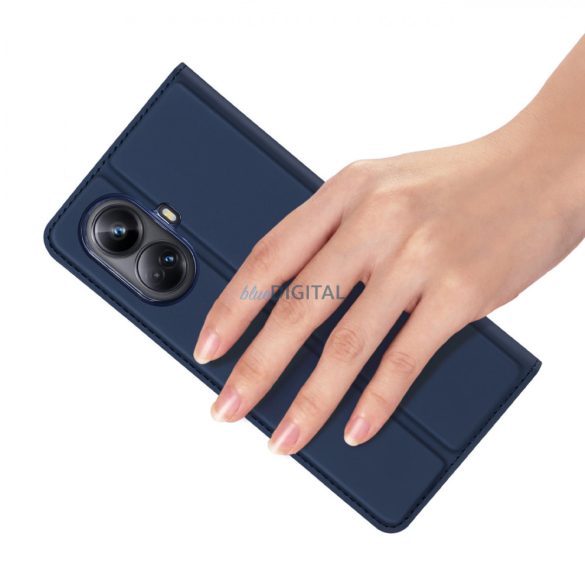 Dux Ducis Skin Pro tok Realme 10 Pro+ flip cover kártya pénztárca állvány kék