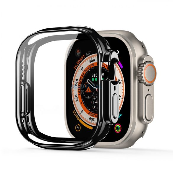 Dux Ducis Apple Watch Ultra tok egyedül 49 mm-es Rugalmasokosóra tok fekete