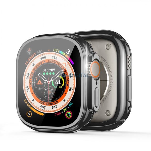 Dux Ducis Apple Watch Ultra tok egyedül 49 mm-es Rugalmasokosóra tok fekete