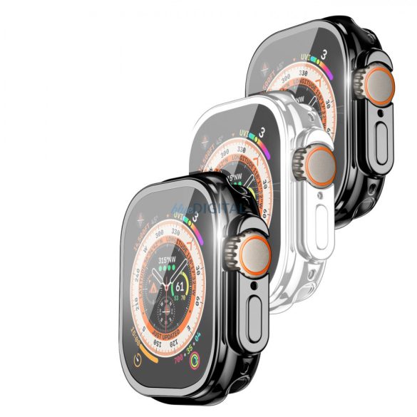 Dux Ducis Apple Watch Ultra tok egyedül 49 mm-es Rugalmasokosóra tok fekete