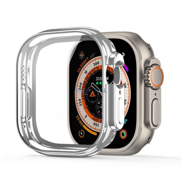 Dux Ducis Apple Watch Ultra tok egyedül 49 mm-es Rugalmasokosóra tok ezüst