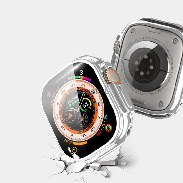 Dux Ducis Apple Watch Ultra tok egyedül 49 mm-es Rugalmasokosóra tok ezüst