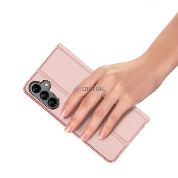 Dux Ducis Skin Pro Case Samsung Galaxy A34 5G Flip kártya pénztárca Stand Pink