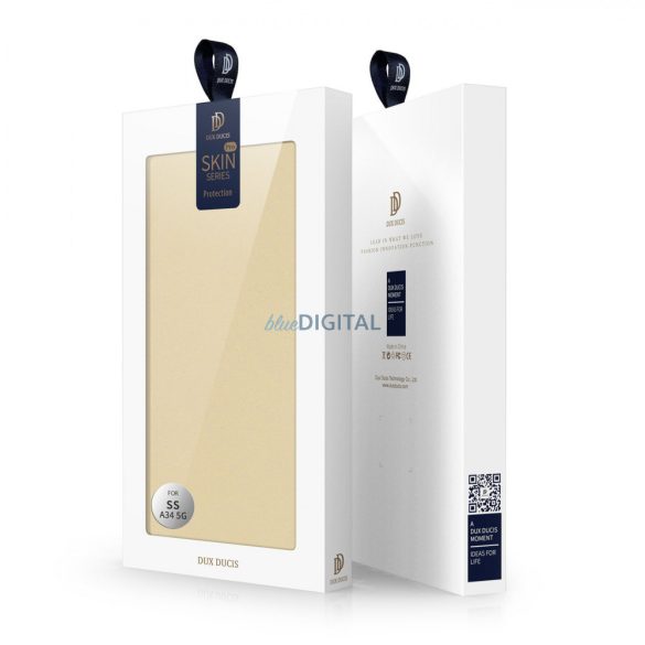 Dux Ducis Skin Pro Case Samsung Galaxy A34 5G Flip Card Wallet Stand arany