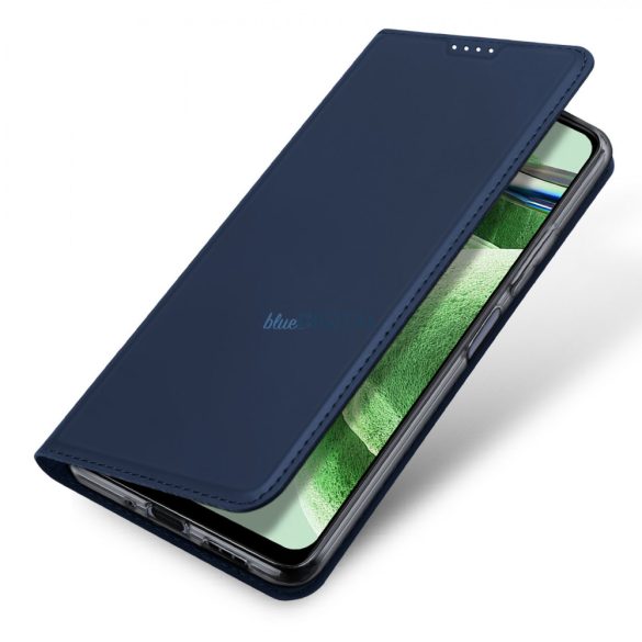 Dux Ducis Skin Pro Case For Xiaomi Redmi Note 12 5G / Poco X5 5G flipes tok pénztárcával és állvánnyal kék