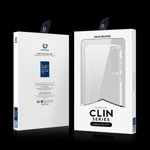 Dux Ducis Clin tok Samsung Galaxy S23+ Armor tok hátsó tok átlátszó