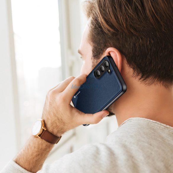 Dux Ducis Fino tok Samsung Galaxy S23+ tok szilikon kerettel kék