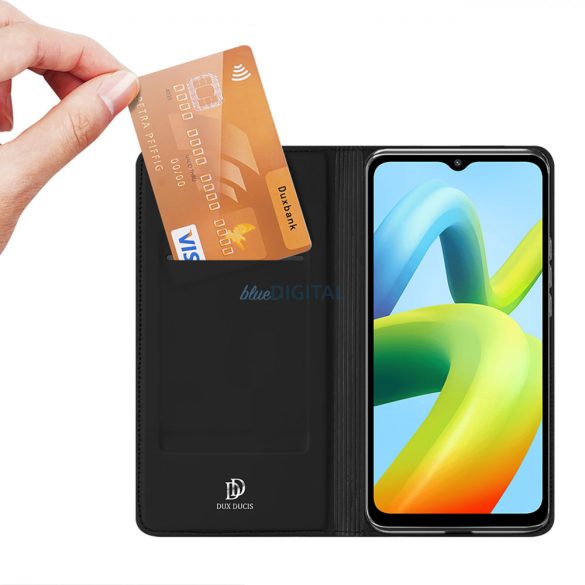 Dux Ducis Skin Pro Case Xiaomi Redmi A1+ Flip Card Wallet Stand fekete