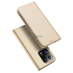 Dux Ducis Skin Pro Case Xiaomi 13 Pro Flip Card Wallet arany állvány