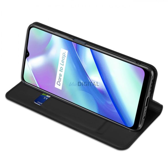 Dux Ducis Skin Pro Case Realme C33 Flip Card Wallet Stand Fekete