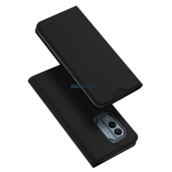 Dux Ducis Skin Pro tok Nokia X30 flip cover kártya pénztárca állvány fekete