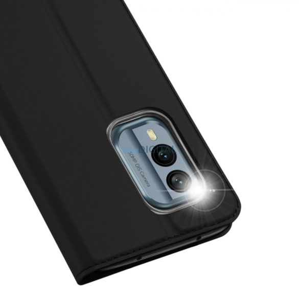 Dux Ducis Skin Pro tok Nokia X30 flip cover kártya pénztárca állvány fekete