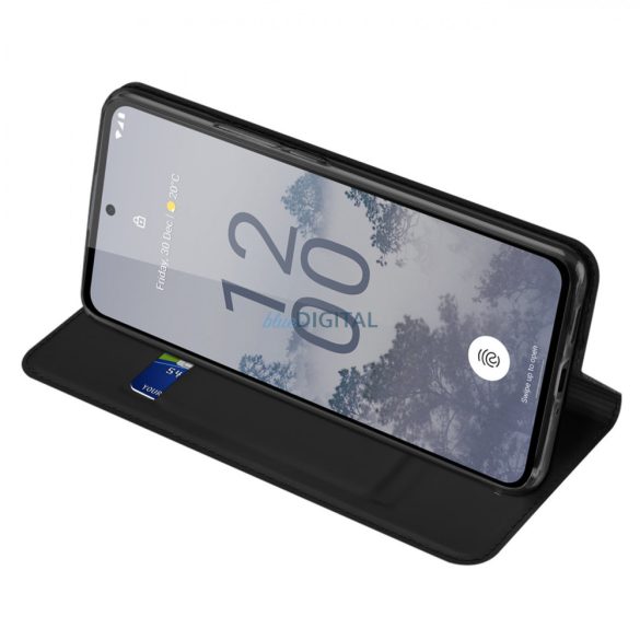 Dux Ducis Skin Pro tok Nokia X30 flip cover kártya pénztárca állvány fekete