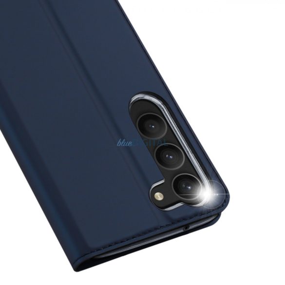 Dux Ducis Skin Pro tok Samsung Galaxy S23 flip cover kártya pénztárca állvány kék