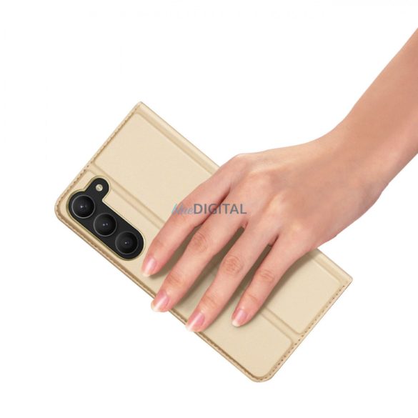 Dux Ducis Skin Pro Case Samsung Galaxy S23 Flip Card Wallet Stand arany