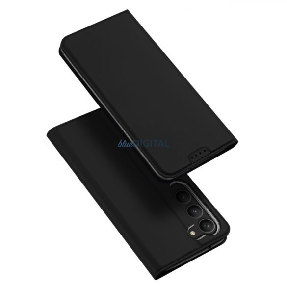 Dux Ducis Skin Pro tok Samsung Galaxy S23+ flip cover kártya pénztárca állvány fekete