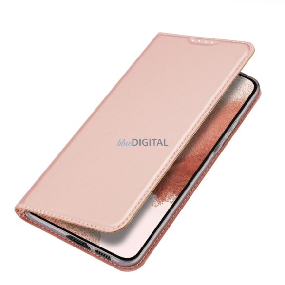 Dux Ducis Skin Pro tok Samsung Galaxy S23+ flip cover kártya pénztárca állvány rózsaszín