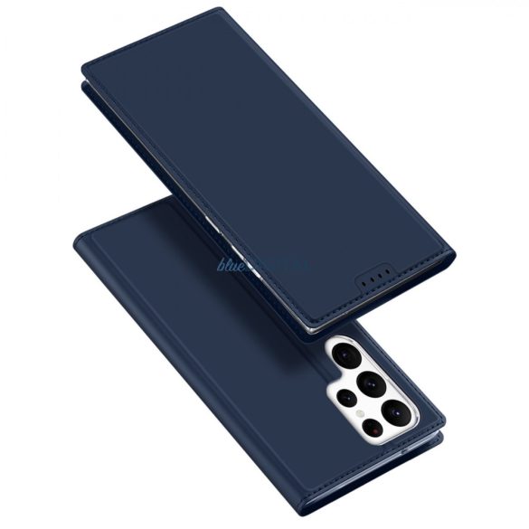 Dux Ducis Skin Pro Case Samsung Galaxy S23 Ultra Flip Card Wallet Stand kék
