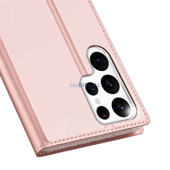 Dux Ducis Skin Pro Case Samsung Galaxy S23 Ultra Flip kártya pénztárca Stand Pink