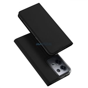 Dux Ducis Skin Pro tok Oppo Reno 8 Pro flip cover kártya pénztárca állvány fekete