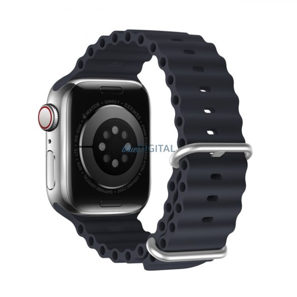 Dux Ducis (OceanWave Version) csereszíj Apple Watch 9 / 8 / 7 / 6 / 5 / 4 / 3 / 2 / SE (41 / 40 / 38mm) szürke