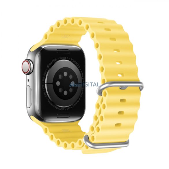 Dux Ducis (OceanWave Version) csereszíj Apple Watch 9 / 8 / 7 / 6 / 5 / 4 / 3 / 2 / SE (41 / 40 / 38mm) sárga