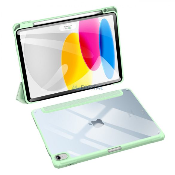 Dux Ducis Toby case iPad 10.9 2022 (10 gen.) tok Apple Pencil ceruza  intelligens tok állvány zöld