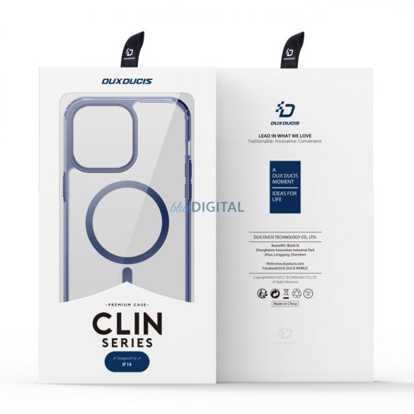 Dux Ducis Clin2 tok iPhone 14 mágneses MagSafe tok kék