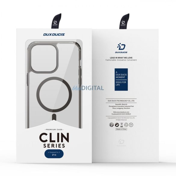 Dux Ducis Clin2 tok iPhone 14 mágneses védőtok MagSafe szürke