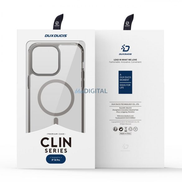 Dux Ducis Clin2 tok iPhone 14 Pro mágneses védőtok MagSafe szürke