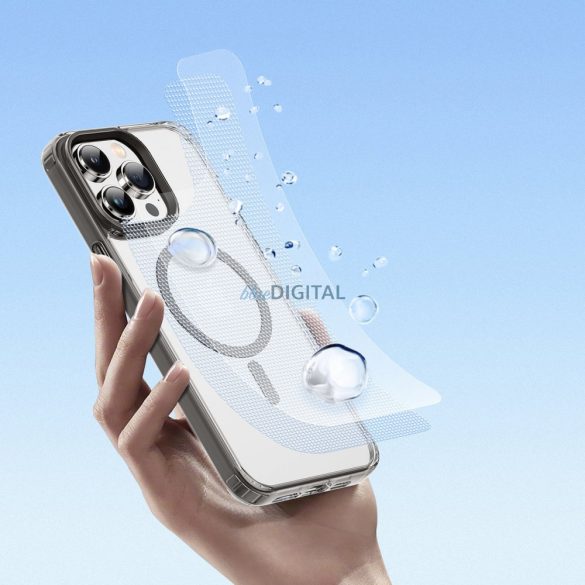 Dux Ducis Clin2 tok iPhone 14 Pro mágneses védőtok MagSafe szürke