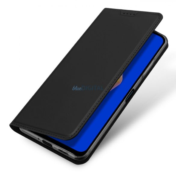 Dux Ducis Skin Pro tok Asus Zenfone 9 flip cover kártya pénztárca állvány fekete