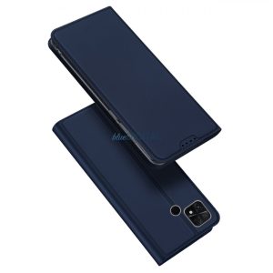 Dux Ducis Skin Pro tok Xiaomi Poco C40 flip tok kártya pénztárca állvány kék