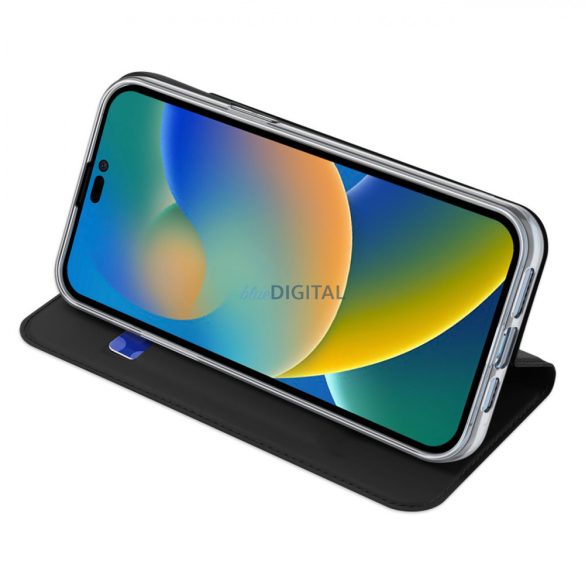 Dux Ducis Skin Pro Holster tok Flip tok iPhone 14 Pro Max készülékhez fekete