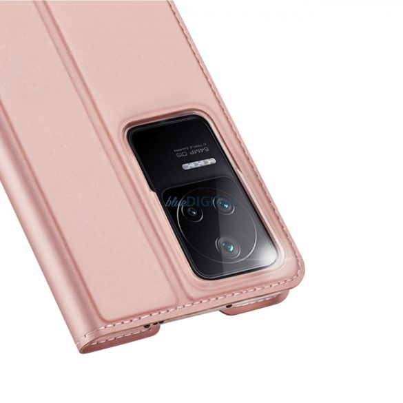Dux Ducis Skin Pro Holster Cover Flip Cover Flip Cover a Xiaomi Poco F4 5G rózsaszín