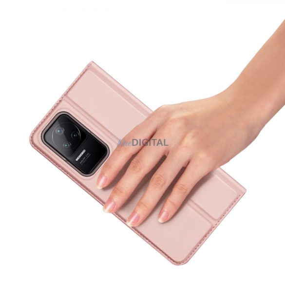 Dux Ducis Skin Pro Holster Cover Flip Cover Flip Cover a Xiaomi Poco F4 5G rózsaszín