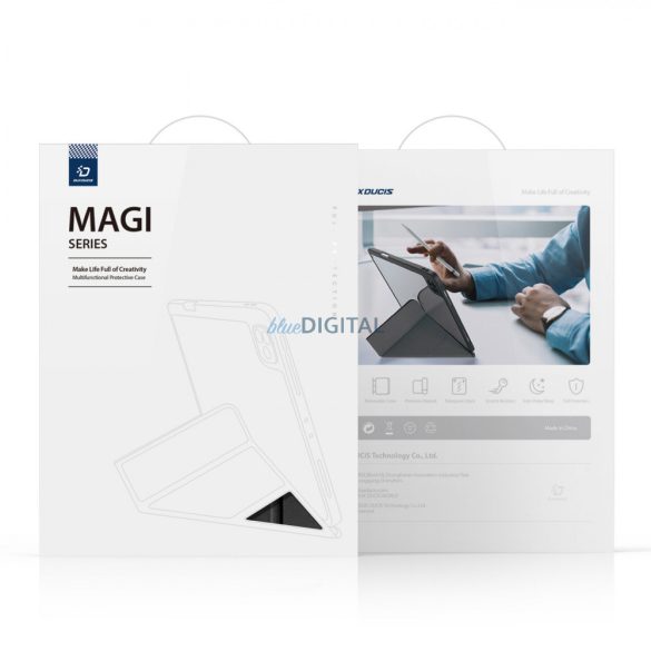 Dux Ducis Magi tok iPad mini 2021 intelligens tok állvánnyal és Apple Pencil tartóval  fekete színű