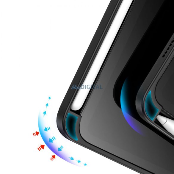 Dux Ducis Magi tok iPad mini 2021 intelligens tok állvánnyal és Apple Pencil tartóval  fekete színű