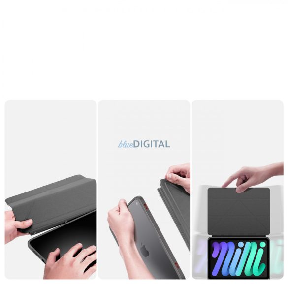 Dux Ducis Magi tok iPad mini 2021 intelligens tok állvánnyal és Apple Pencil tartóval  szürke színben