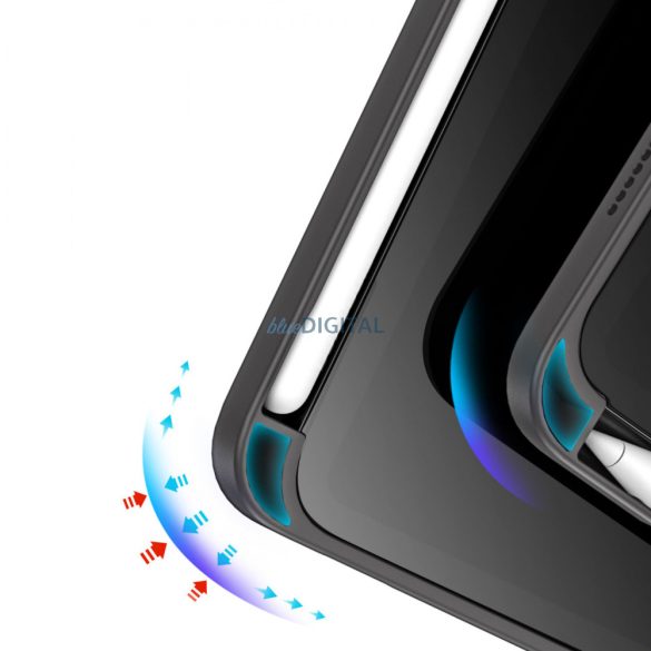 Dux Ducis Magi tok iPad mini 2021 intelligens tok állvánnyal és Apple Pencil tartóval  szürke színben