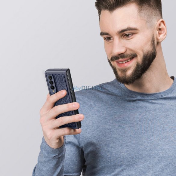 Dux Ducis Venice tok Samsung Galaxy Z Fold 4 bőr tok kék